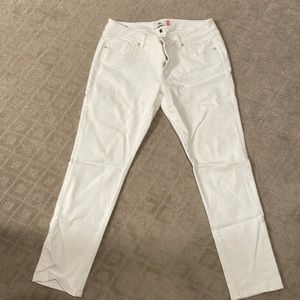 Womens Cabi white jeans size 12 slim boyfriend fit